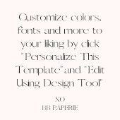 Modern & grillig Hand getrokken bruiloft programma