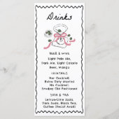 Modern & grillig handgetekend diner & Drinken Menu (Achterkant)