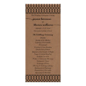 Modern grillig kraft huwelijksprogramma reclamekaart (Voorkant)