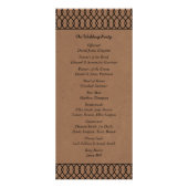 Modern grillig kraft huwelijksprogramma reclamekaart (Achterkant)