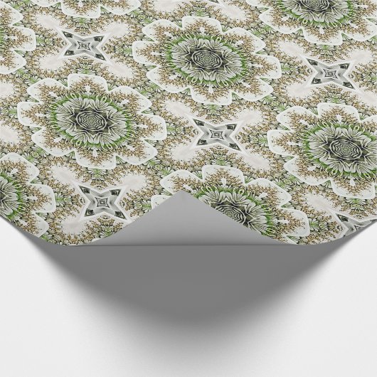 Modern groen, Abstract grafisch patroon voor goud Cadeaupapier (Hoek)