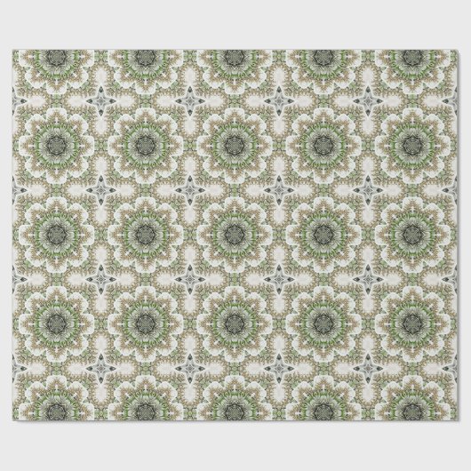 Modern groen, Abstract grafisch patroon voor goud Cadeaupapier (Vlak)