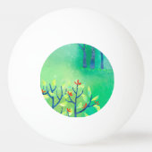Modern groen Abstract landschap Pingpongbal (Voorkant)