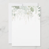 Modern groen Baby shower Baby Bingo Kaart (Achterkant)