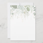 Modern groen Baby shower Baby Voorspellingen Kaart (Achterkant)