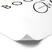 Modern groen Baby shower boeken en geschenken Poster (Hoek)