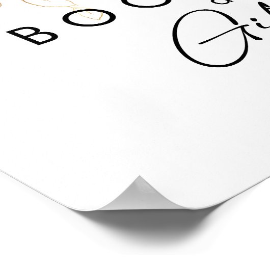 Modern groen Baby shower boeken en geschenken Poster (Hoek)