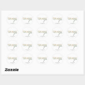 Modern groen Baby shower dank je wel Ronde Sticker (Vel)