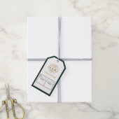 Modern groen bedrijfslogo kleding prijs hangtag cadeaulabel (Met Touw)