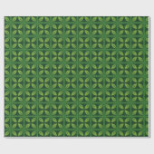 Modern groen bladpatroon - botanische geometrische cadeaupapier (Vlak)