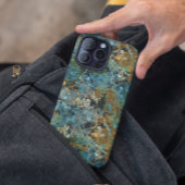Modern Groen Blauw Camo Leger Mannelijke Custom Na Case-Mate iPhone Case