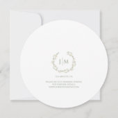 Modern groen Bloemen Bewaar de datumkalender Kaart (Achterkant)