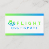 Modern groen en blauw gradiënt Visitekaartje (Voorkant)