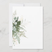 Modern groen en goud Baby shower Kaart (Achterkant)