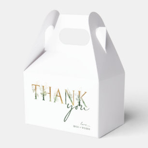 Modern groen en gouden Baby shower Favor Box Bedankdoosjes