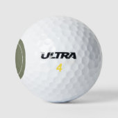 Modern groen en wit met monogram golfballen (Logo)