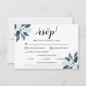 Modern groen Entree Maaltijd Keuze Bruiloft RSVP Kaartje (Voorkant)