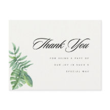 Modern groen Eucalyptus Dank u