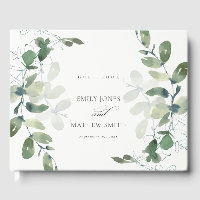 MODERN GROEN EUCALYPTUS FOLIAGE WATERVERF WEDDING