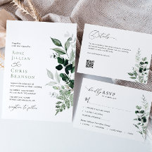 Modern groen gebladerte Sage Green Wedding