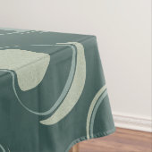 Modern Groen Geometrisch Cirkelpatroon Tafelkleed (Voorbeeld)