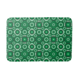 Modern groen geometrisch patroon badmat