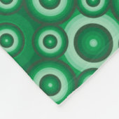 Modern groen geometrisch patroon fleece deken (Hoek)