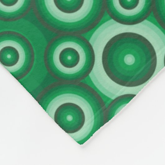 Modern groen geometrisch patroon fleece deken (Hoek)