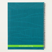 Modern Groen Gepersonaliseerd Planner (Achterkant)