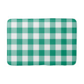 Modern groen geplakt gingham patroon badmat (Voorkant)