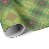 Modern groen geplakt kerstinpakpapier cadeaupapier (Rol Hoek)