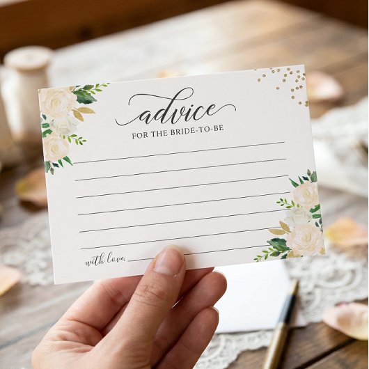 Modern Groen Goud Bloemen Woorden van Advies Kaart