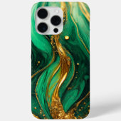 Modern Groen Goud Elegant Marmer Case-Mate iPhone Case (Achterkant)