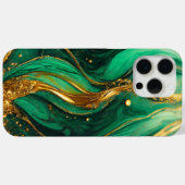 Modern Groen Goud Elegant Marmer Case-Mate iPhone Case (Achterkant (horizontaal))