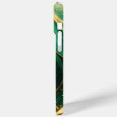 Modern Groen Goud Elegant Marmer Case-Mate iPhone Case (Achterkant / Links)