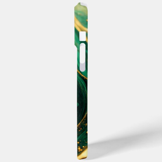 Modern Groen Goud Elegant Marmer Case-Mate iPhone Case (Achterkant / Links)