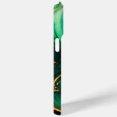 Modern Groen Goud Elegant Marmer Case-Mate iPhone Case (Achterkant / Rechts)