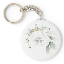 Modern groen & goud Eucalyptus