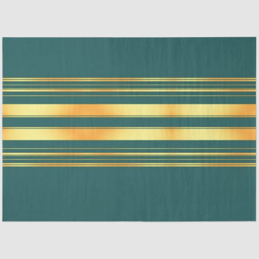 Modern groen goud luxe linnen textuur Collectie Tissuepapier (Voorkant)