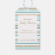 Modern Groen Goud Waterverf Streep Baby shower