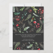 Modern groen grijs 3 foto vrolijk kerstfeest feestdagenkaart (Achterkant)