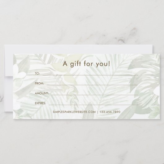 Modern groen handpalmafdrukcertificaat (Achterkant)