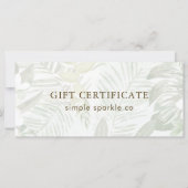 Modern groen handpalmafdrukcertificaat (Voorkant)