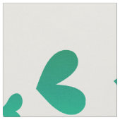 Modern groen hartpatroon stof (Close Up)