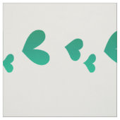 Modern groen hartpatroon stof (Swatch)