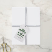 Modern Groen Kamp Meisjesuitje Weekend Cadeaulabel (Met Touw)