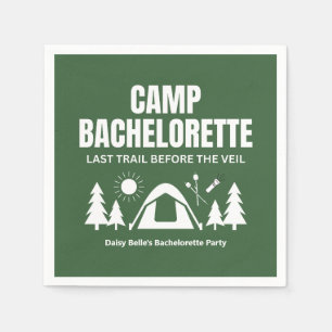 Modern Groen Kamp Meisjesuitje Weekend Servet