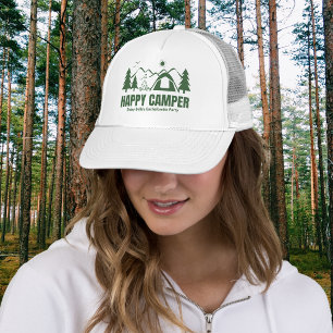 Modern Groen Kamp Meisjesuitje Weekend Trucker Pet