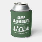Modern Groen Kamp Meisjesweekend Blikjeskoeler (Blikje Achterkant)