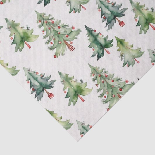 Modern groen kerstbomen tissuepapier (Detail)